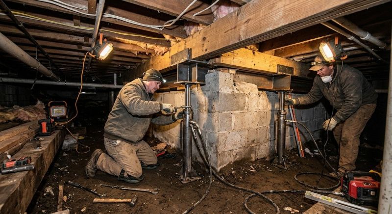 Basement Foundation Repair in North Sutton, NH