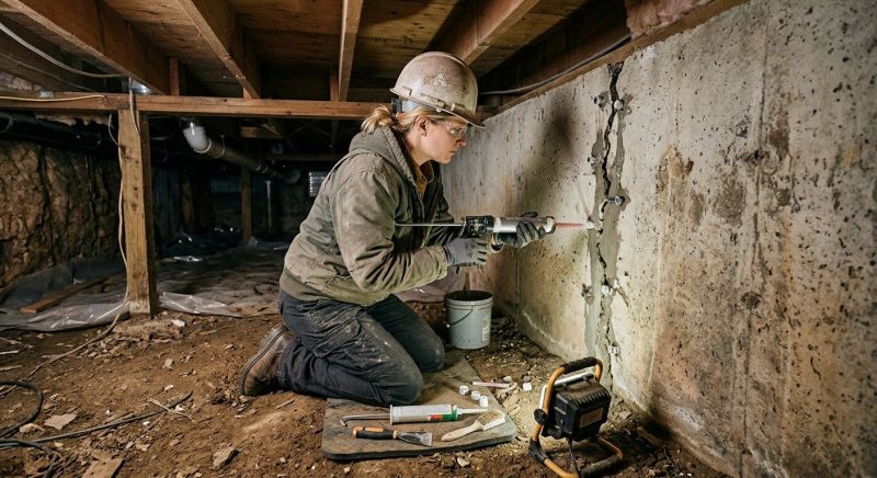 Basement Foundation Repair in North Sutton, NH