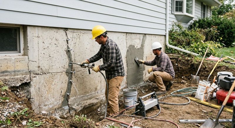 Concrete Foundation Repair in White River Junction, VT