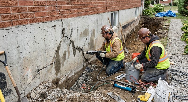 Cracked Foundation Repair in Canaan, NH