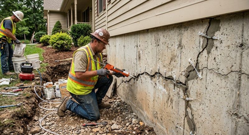 Cracked Foundation Repair in Enfield, NH