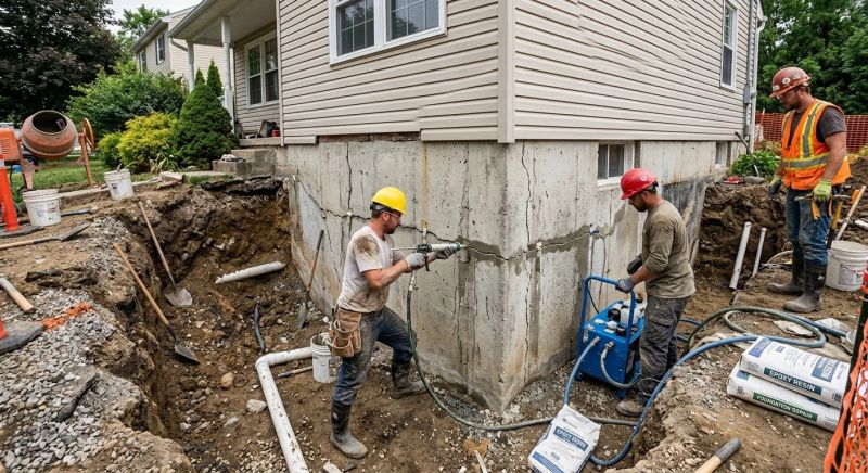 Cracked Foundation Repair in Grantham, NH