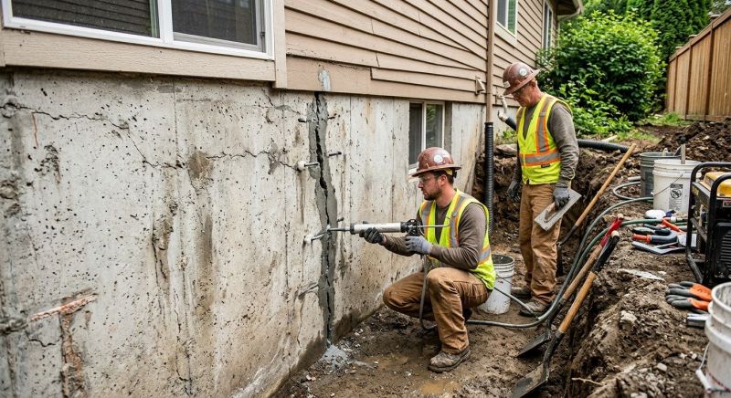 Cracked Foundation Repair in Hartland, VT