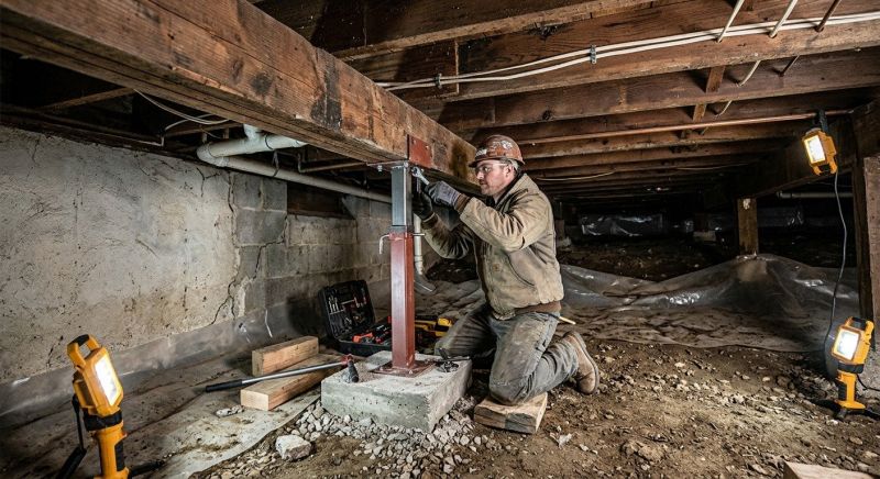 Crawlspace Foundation Repair in Grantham, NH