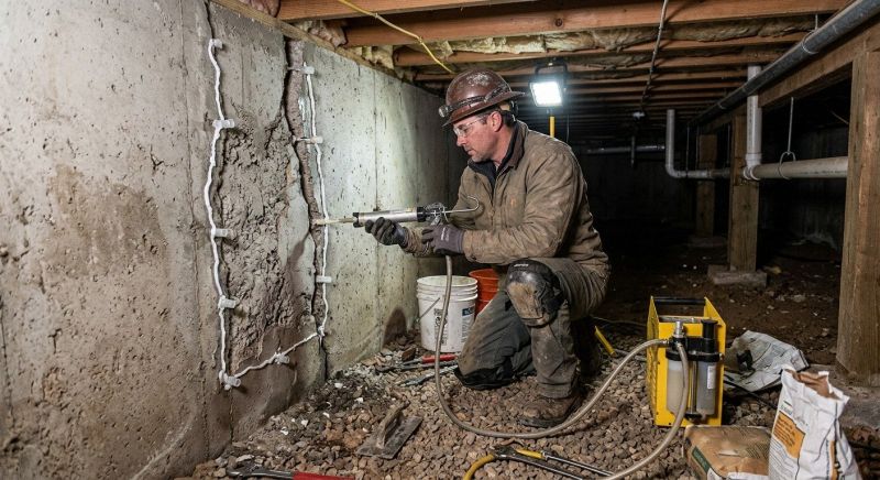 Crawlspace Foundation Repair in Springfield, VT