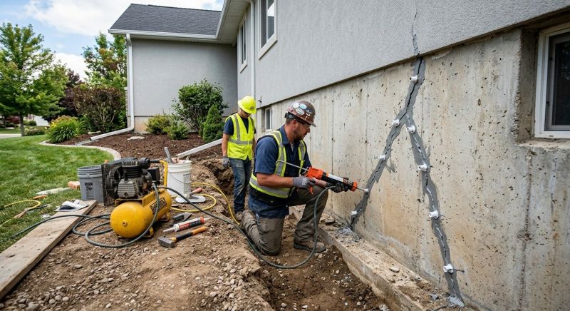 Foundation Crack Repair in Grantham, NH