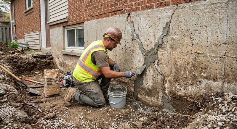 Foundation Crack Repair in Springfield, NH
