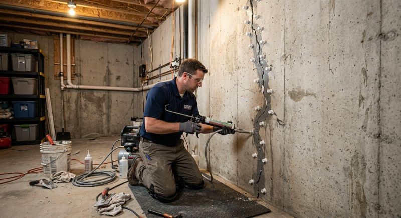 Foundation Crack Sealing in Sunapee, NH