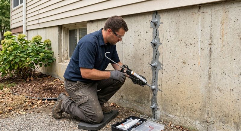 Foundation Crack Sealing in Sunapee, NH