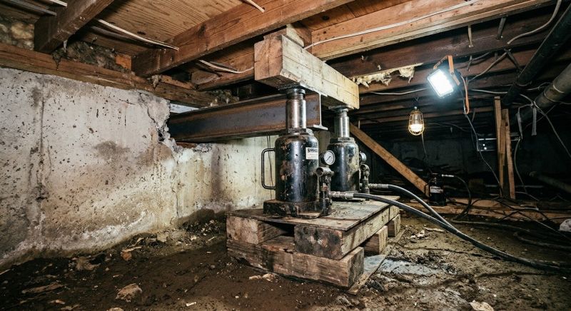 Foundation Jacking in Charlestown, NH