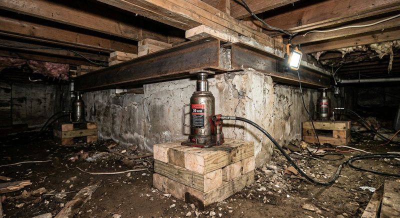 Foundation Jacking in Grantham, NH