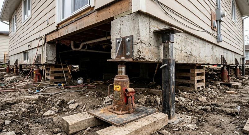 Foundation Jacking in Newbury, NH