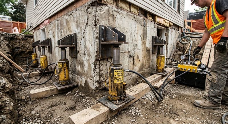 Foundation Jacking in North Sutton, NH