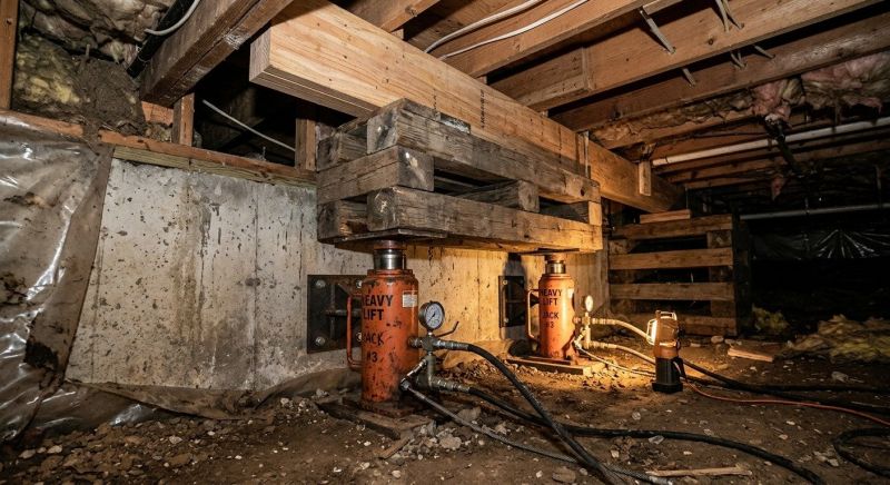 Foundation Jacking in North Sutton, NH