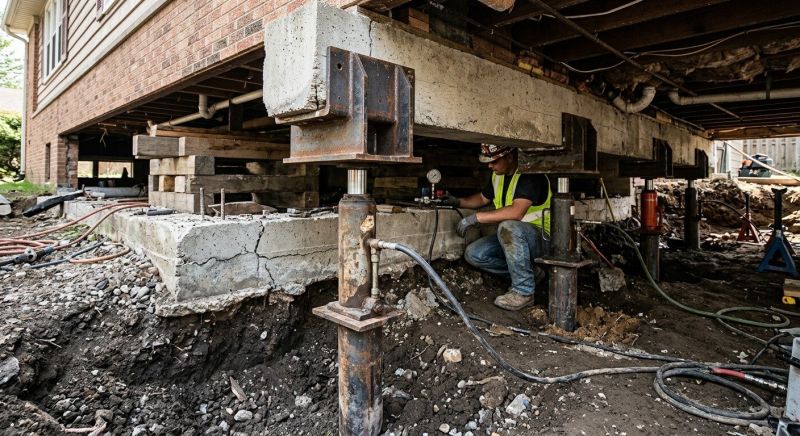 Foundation Lifting in Bellows Falls, VT
