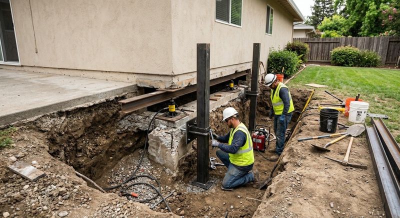 Foundation Pier Repair in Sunapee, NH