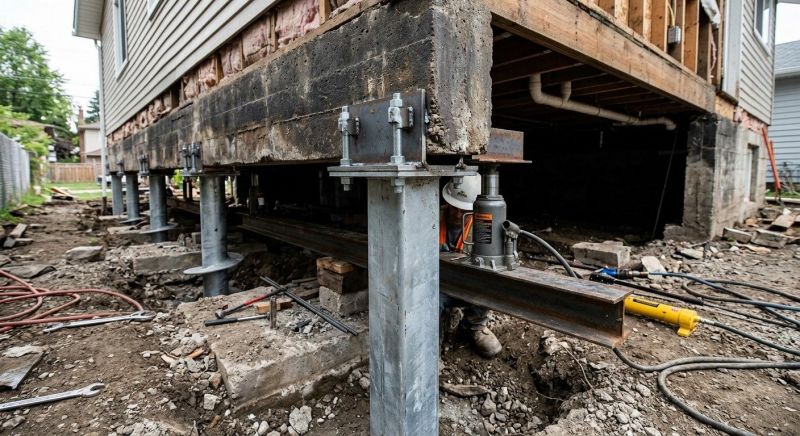 Foundation Raising in Hartland, VT