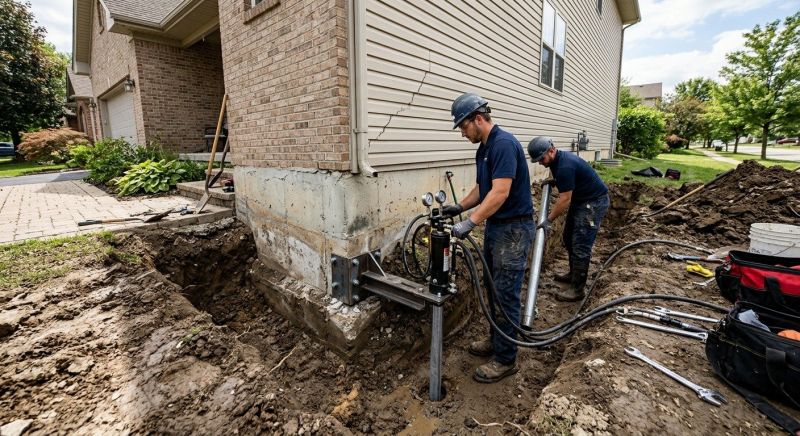 Foundation Settlement Repair in Sunapee, NH