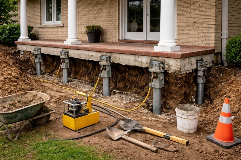 Foundation Stabilizing in Brownsville, VT