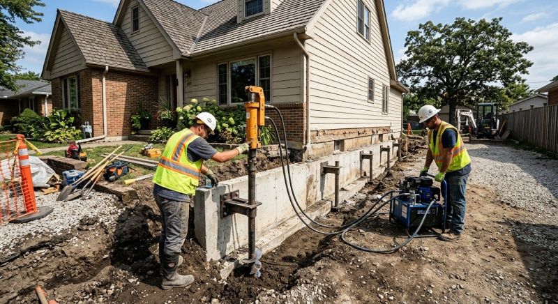 Foundation Stabilizing in Sunapee, NH