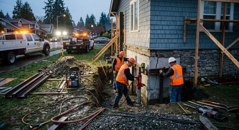 Foundation Stabilizing in Springfield, VT