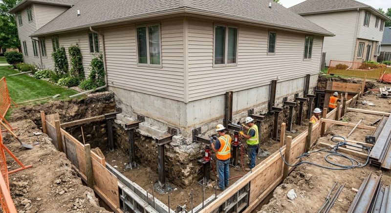 House Underpinning in Sunapee, NH
