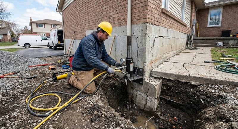 Sinking Foundation Repair in Cornish, NH