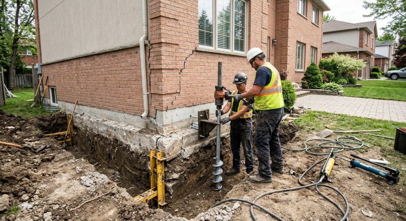 Sinking Foundation Repair in Grantham, NH