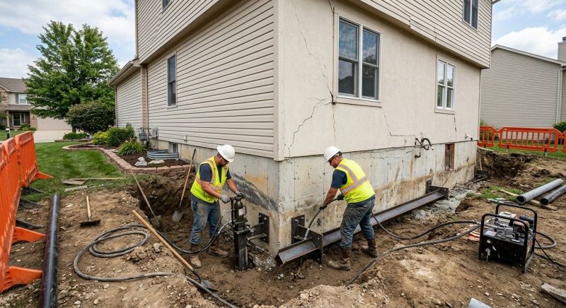 Sinking Foundation Repair in Henniker, NH