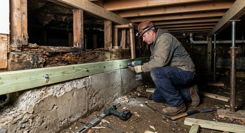 Sinking Foundation Repair in North Sutton, NH