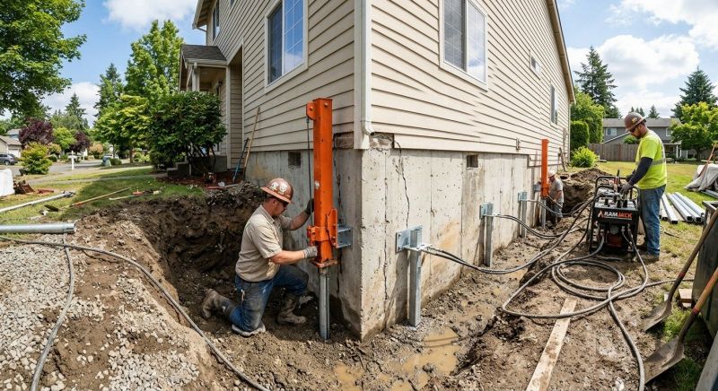 Sinking Foundation Repair in Springfield, VT