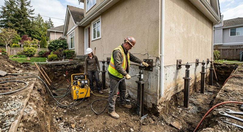 Sinking Foundation Repair in White River Junction, VT