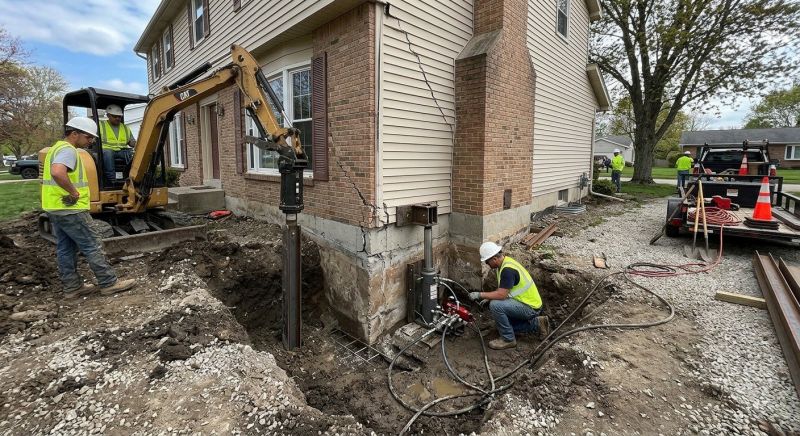 Sinking Foundation Repair in Windsor, VT