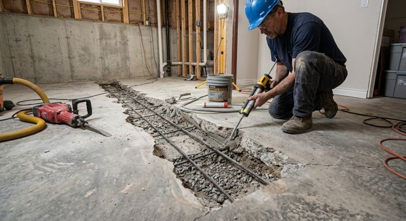 Slab Foundation Repair in Sunapee, NH
